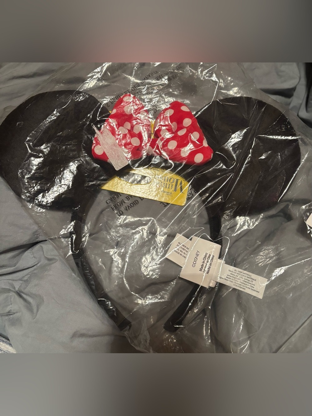 Minnie Mouse Red Polka Dot Bow Headband